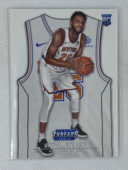 2018-19 Panini Threads Basketball Mitchell Robinson Rookie Card #199