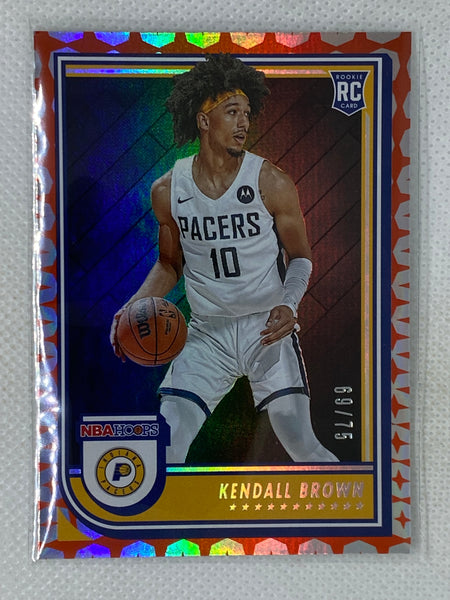 2022-23 Panini Hoops Gravity #/75 Kendall Brown #279 Indiana Pacers