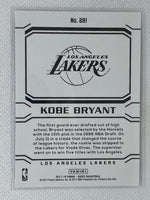 2017-18 Panini NBA Hoops Kobe Bryant Career Tribute #291 Los Angeles Lakers