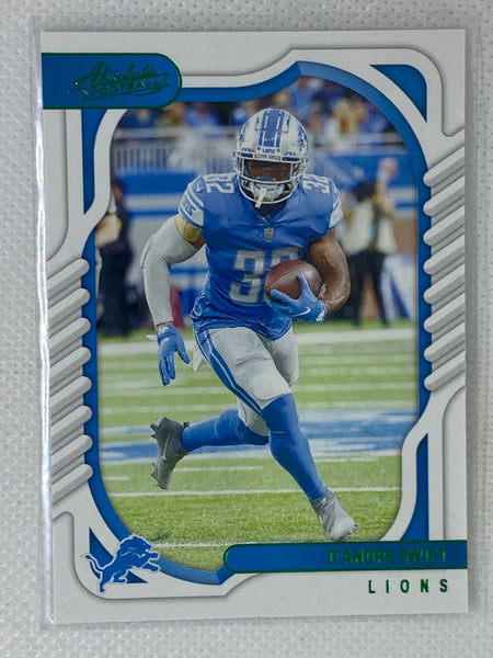 2022 Panini Absolute Football Green D'Andre Swift #42 Detroit Lions