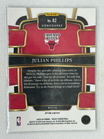 2023-24 Panini Select Green Shock Rookie #82 Julian Phillips Chicago Bulls