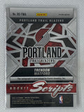 2021-22 Panini Mosaic Rookie Scripts Auto Mosaic Trendon Watford RS-TWA Portland Trailblazers