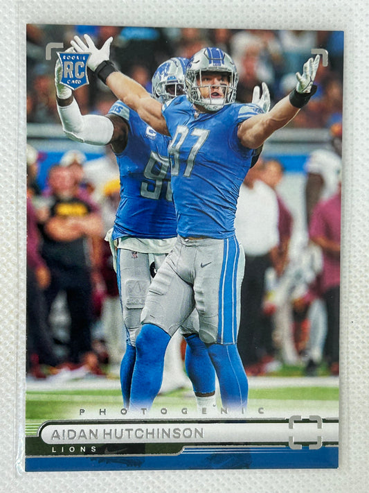 2022 Panini Chronicles Football Photogenic Rookie Aiden Hutchinson #PH-42 Detroit Lions