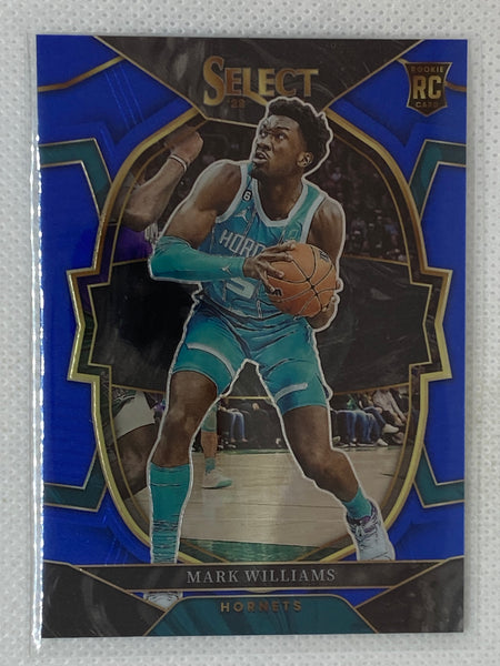 2022-23 Panini Select Concourse Blue Rookie Mark Williams #93 Charlotte Hornets