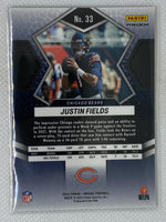 2022-23 Panini Mosaic Justin Fields Reactive Orange Prizm #33 Chicago Bears SP