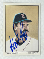 1990 Score Dream Team #683 Wade Boggs Signed Card Boston Red Sox