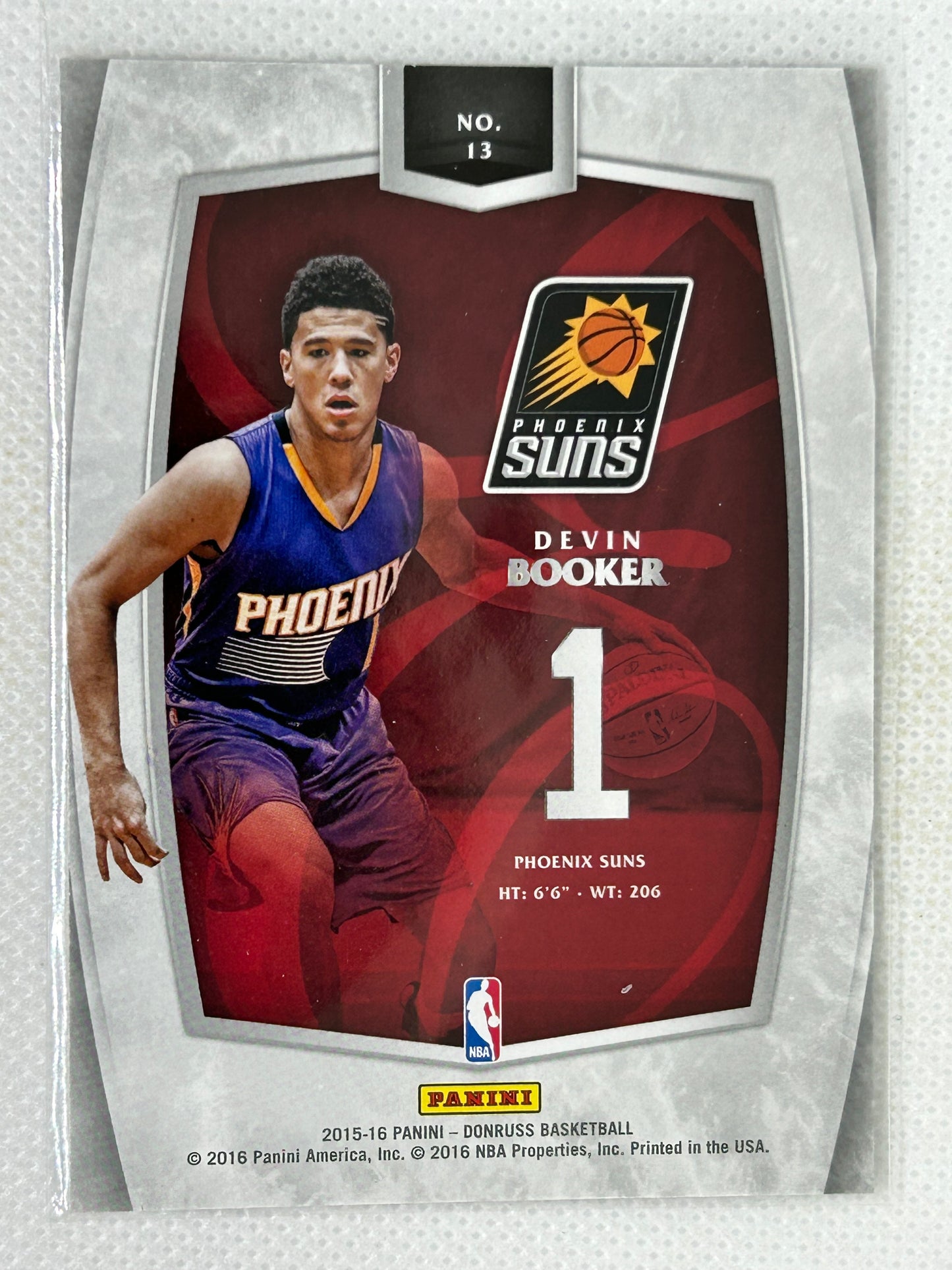 2015-16 Panini Donruss Franchise Futures Rookie Devin Booker #13 Phoenix Suns