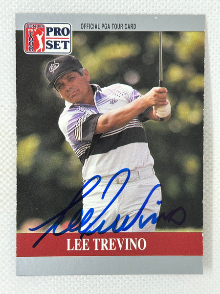 1990 Pro Set Golf Promotional Sample Prototype Lee Trevino Signed Card