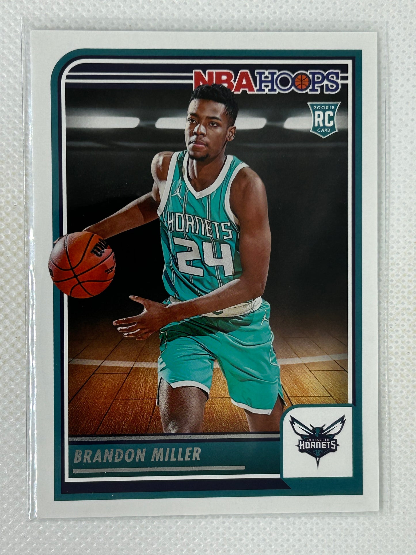 2023-24 Panini Hoops Base Rookie Brandon Miller #272 Charlotte Hornets