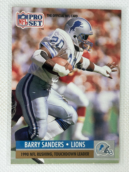 1991 Pro Set #10 Barry Sanders Detroit Lions