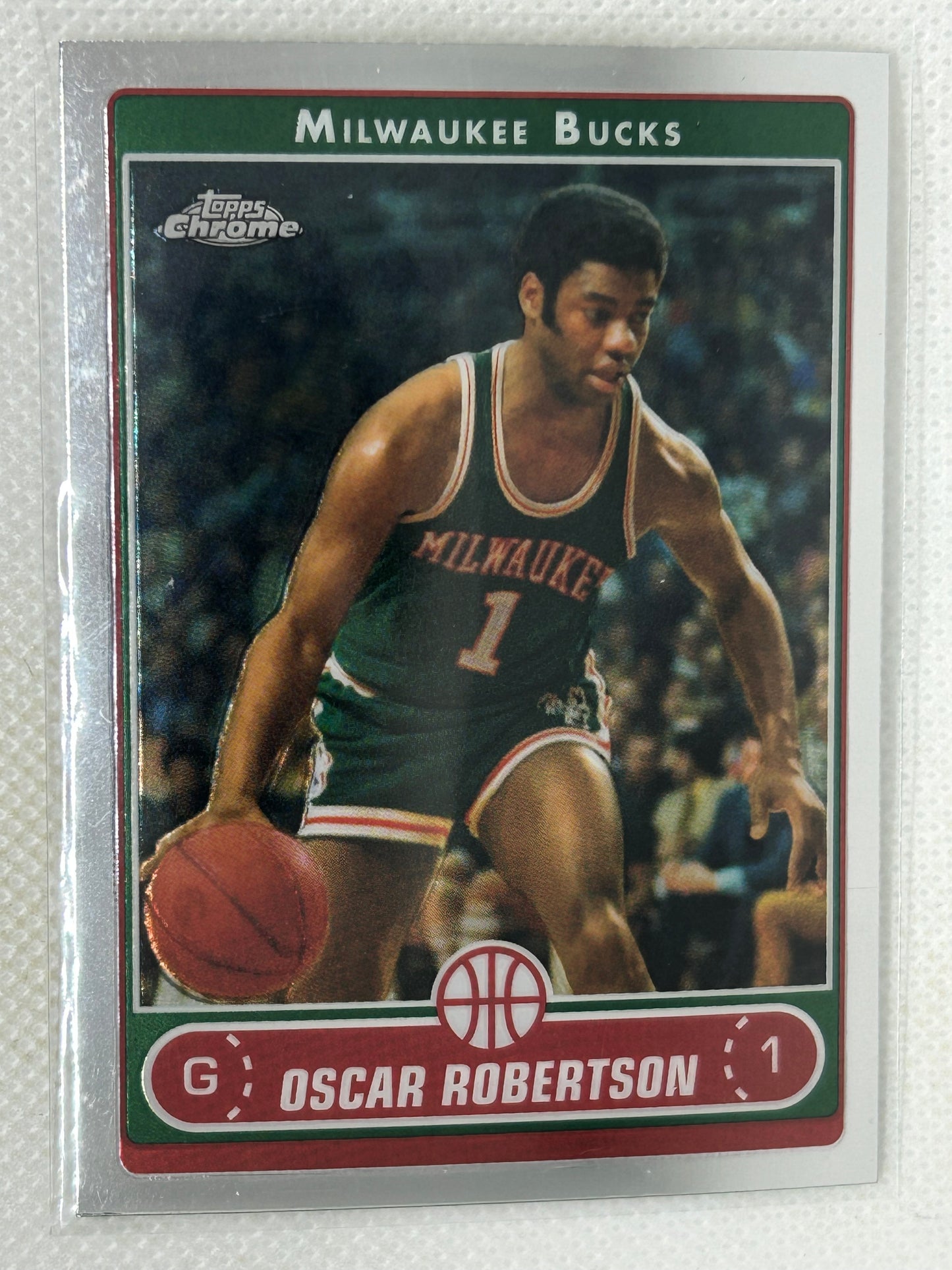 2006-07 Topps Chrome Oscar Robertson #156 Milwaukee Bucks