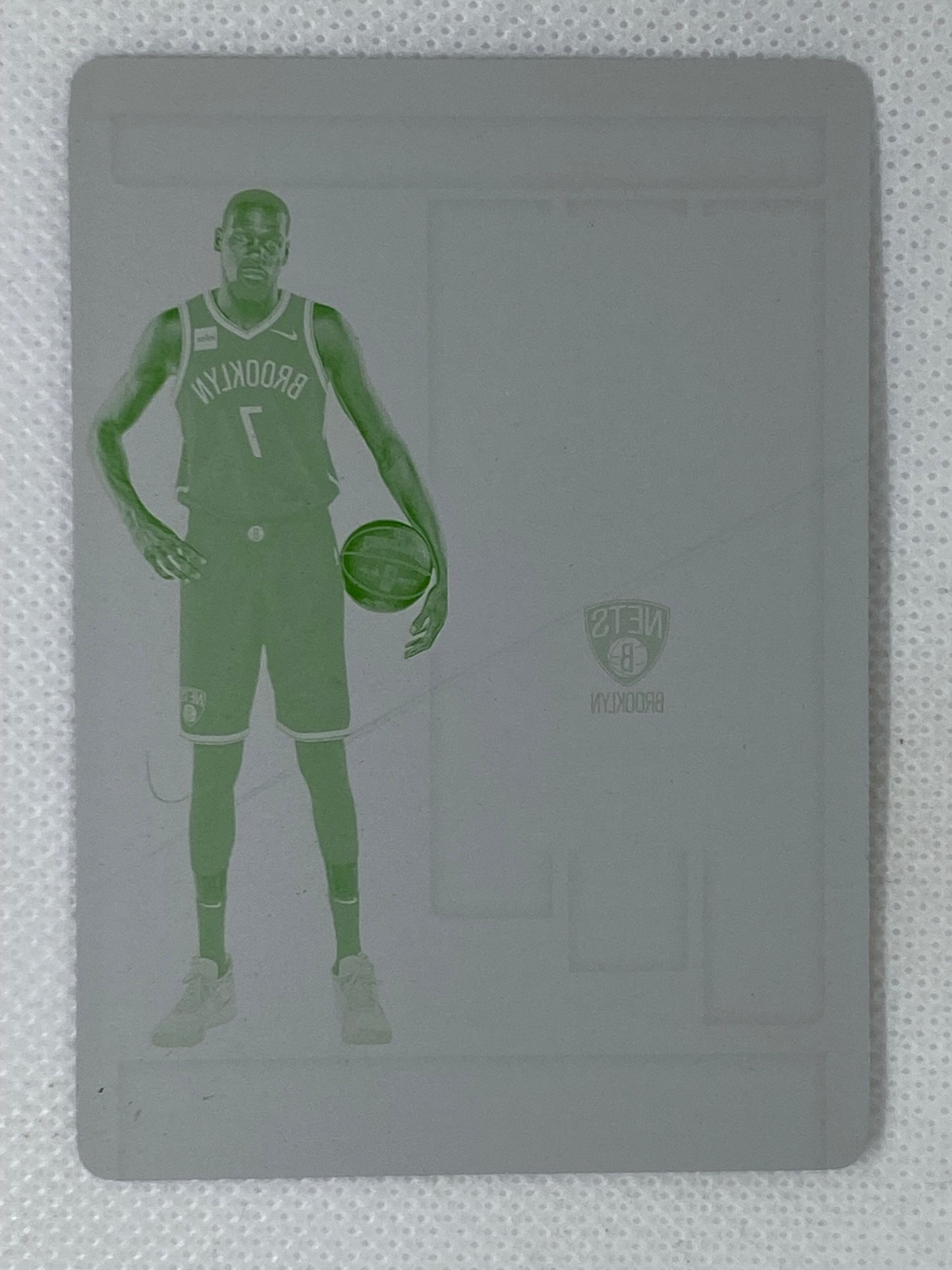 2019-20 Panini Contenders Optic Kevin Durant #72 Printing Plate 1/1 Brooklyn Nets