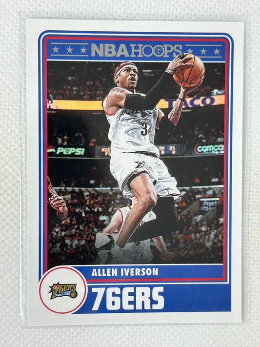 2020-21 Panini Hoops Throwback #296 Allen Iverson Philadelphia 76ers