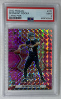 2022 Panini Mosaic Desmond Ridder Camo Pink Prizm #271 Rookie PSA 10 Atlanta Falcons