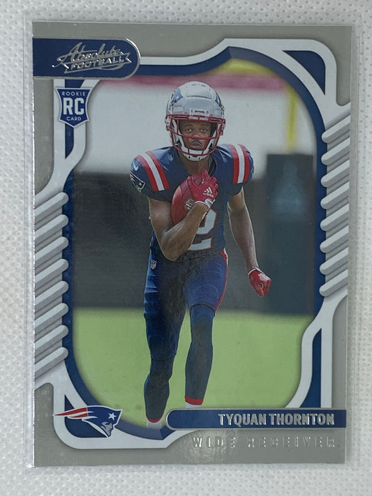 2022 Panini Absolute Football Rookie Tyquan Thornton #122 New England Patriots