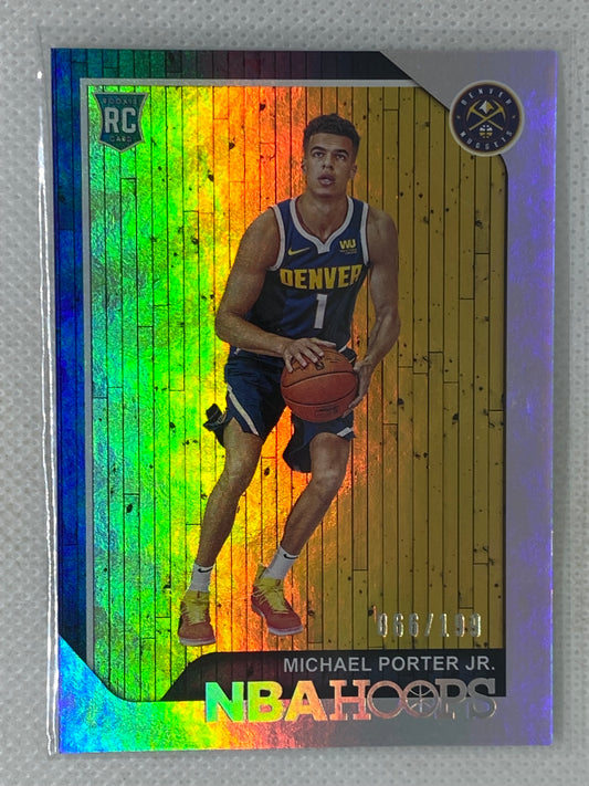 2018-19 Panini Hoops Holo #254 /99 Michael Porter Jr Denver Nuggets