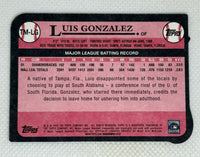 2014 Topps Mini Diecut Luis Gonzales TM-LG Arizona Diamondbacks Signed Card