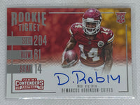 2016 Contenders RPS Variation Playoff Ticket Demarcus Robinson Rookie Auto #377 Kansas City Chiefs