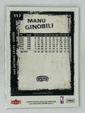 2008-09 Fleer Manu Ginobili #117 San Antonio Spurs