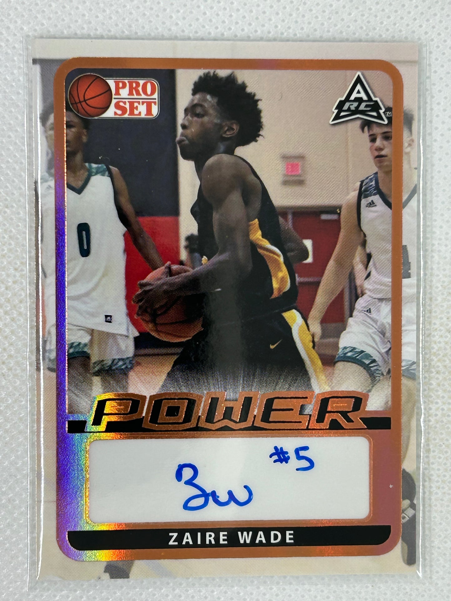 2022 Leaf Pro Set Power Autograph Zaire Wade BA-ZW1