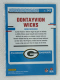 2023 Panini Optic Rated Rookie #249 Dontayvion Wicks Green Bay Packers