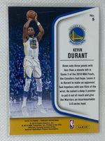 2018-19 Panini Threads Threedom! #5 Kevin Durant Golden State Warriors