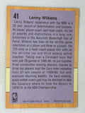 1991 Fleer Coach # 41 Lenny Wilkens Cleveland Cavaliers Signed Card