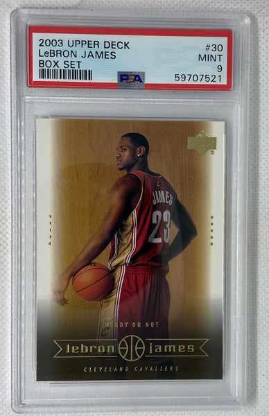 2003 Upper Deck Lebron James Box Set #30 PSA 9 Cleveland Cavaliers