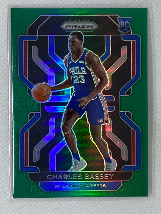 2021-22 Panini Prizm #304 Charles Bassey Green Prizm Rookie