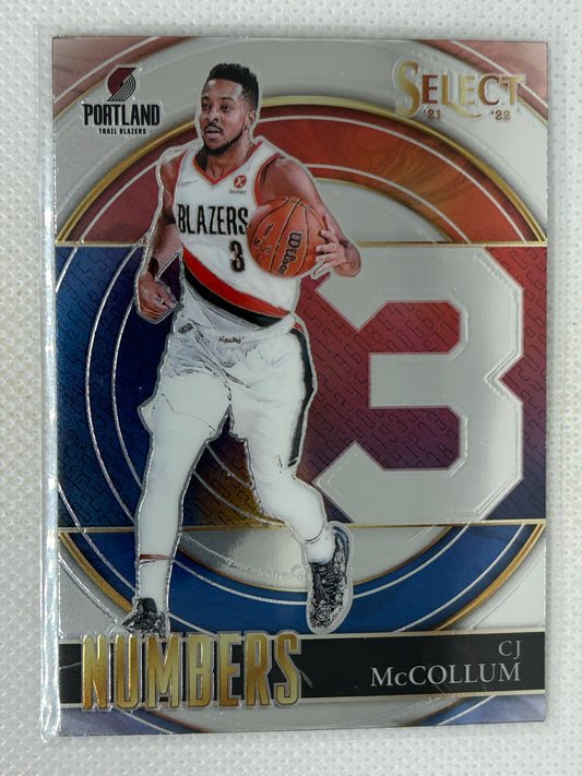 2021-22 Panini Select Numbers CJ McCollum #26 Portland Trailblazers