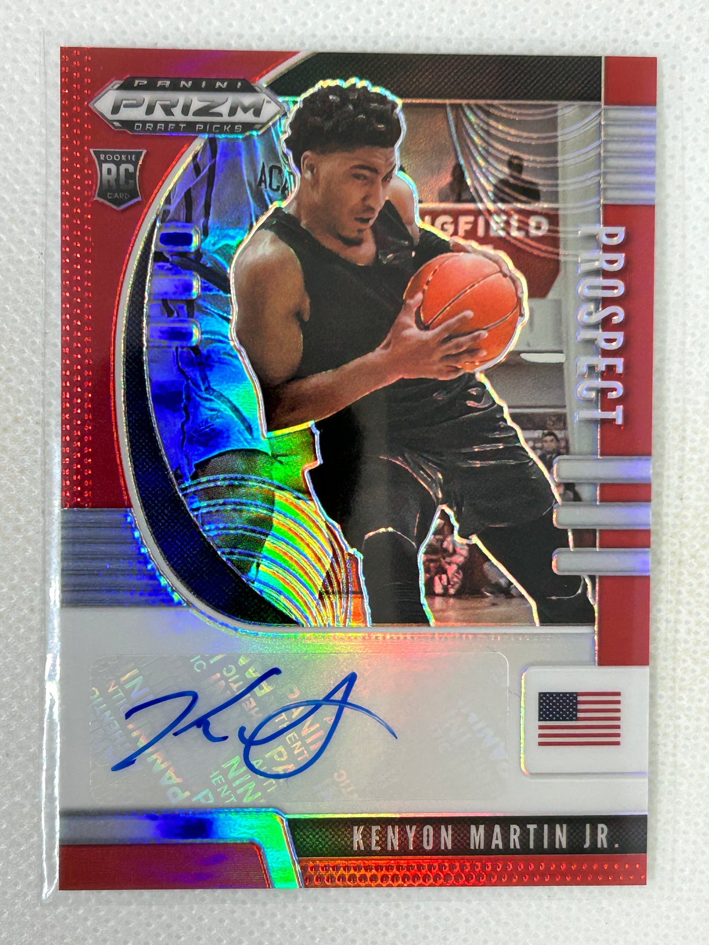 2020 Panini Draft Picks Autograph Red /199 PA-KM Kenyon Martin Jr Houston Rockets