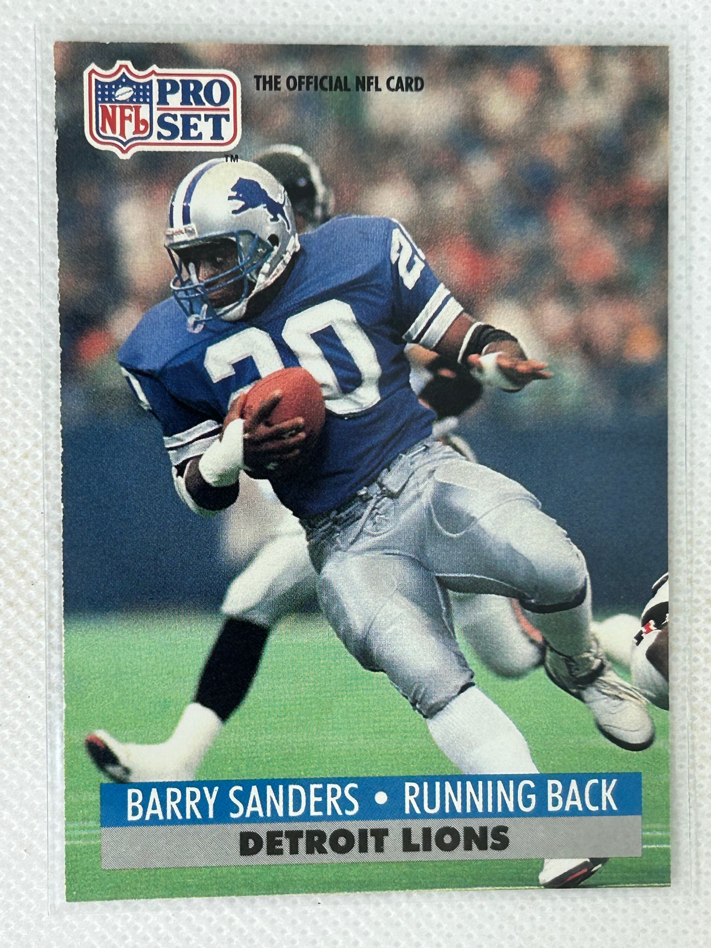 1991 Pro Set #502 Barry Sanders Detroit Lions