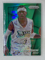 2014-15 Panini Prizm Green Prizm Allen Iverson #184 Philadelphia 76ers