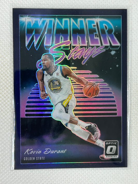 2018-19 Panini Optic Winner Stays Purple Prizm #5 Kevin Durant Golden State Warriors