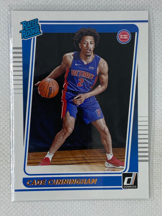 2021-22 Panini Donruss Cade Cunningham Rated Rookie Card #211 Detroit Pistons