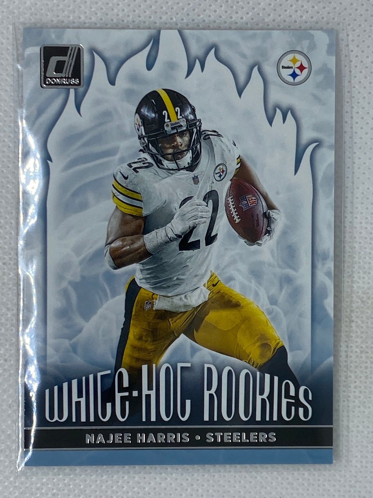 2021 Panini Donruss Najee Harris WHR-NHA White Hot Rookies Pittsburgh Steelers