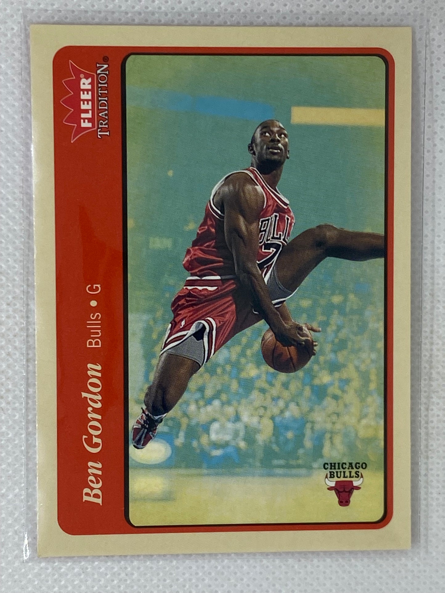 2004-05 Fleer Tradition Chicago Bulls Basketball Card #223 Ben Gordon Rookie