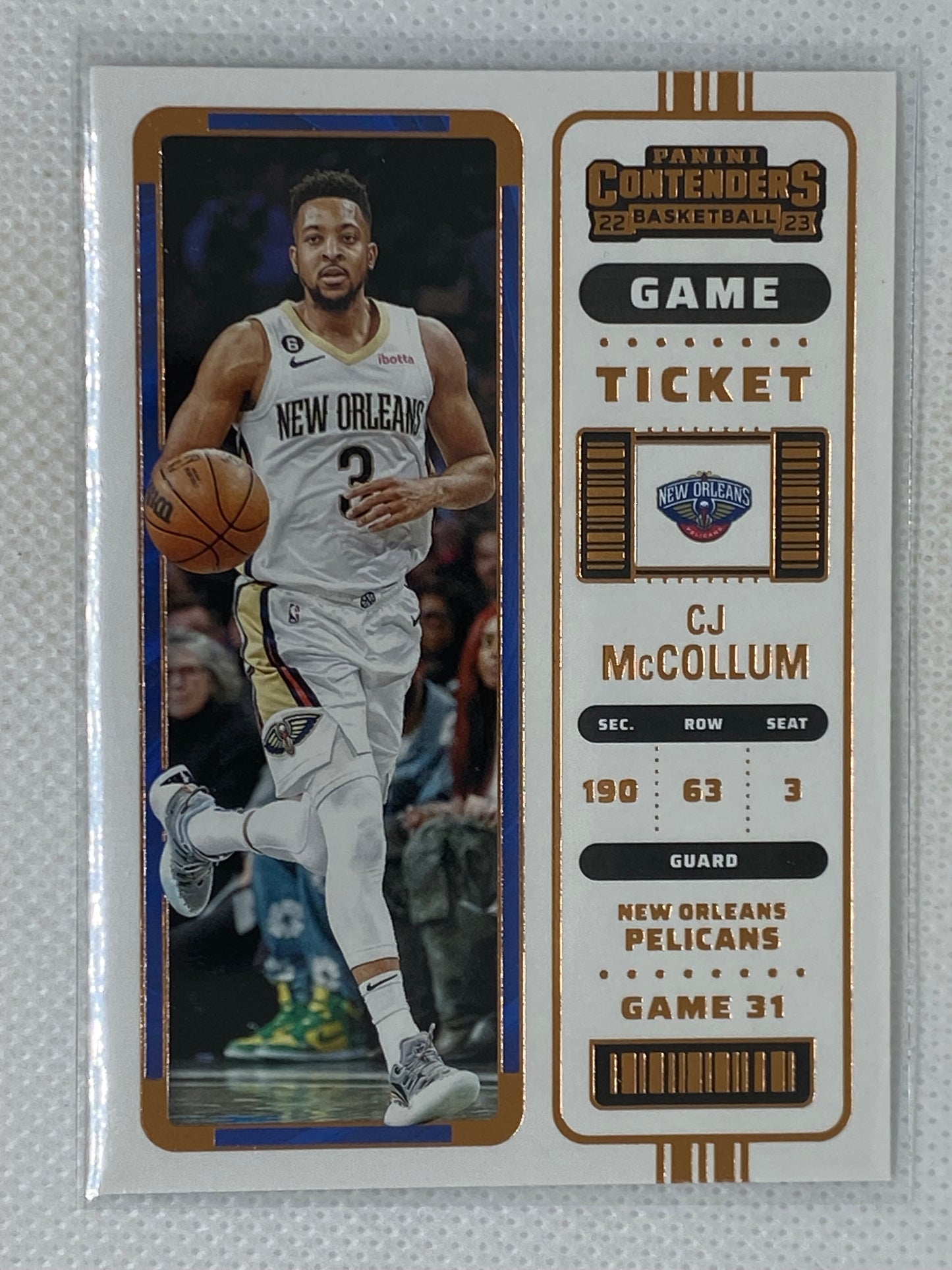 2022-23 Panini Contenders Game Ticket Bronze #94 CJ McCollum