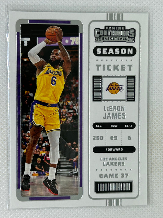 2022-23 Panini Contenders Lebron James #36 Los Angeles Lakers