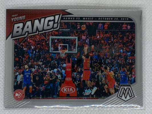 2020-21 Panini Mosaic Basketball #13 Trae Young Bang! Base Atlanta Hawks