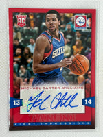 2013-14 Panini Basketball First Impressions Rookie Autograph #7 Michael Carter-Williams Philadelphia 76ers