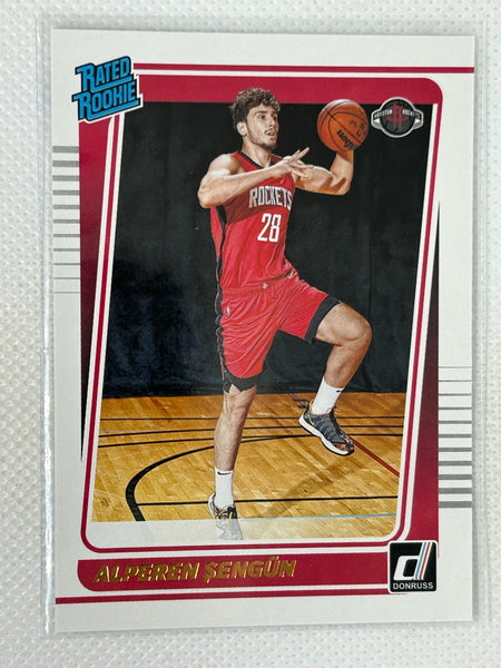 2021-22 Panini Donruss Alperen Sengun #219 Rated Rookie Card Houston Rockets