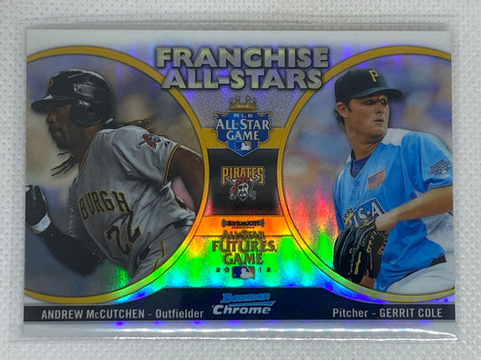 2012 Bowman Chrome Franchise All Stars #FAS-MC Andrew McCutchen Gerrit Cole