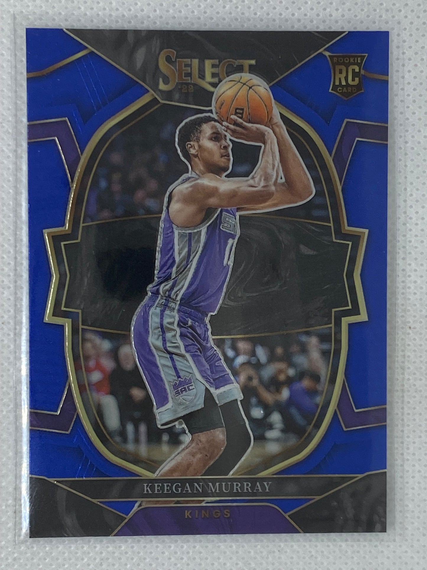 2022-23 Panini Select Keegan Murray Blue Prizm Concourse Rookie RC #81 Sacramento Kings