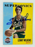 2012-13 Panini Past & Present #200 Lenny Wilkens Seattle SuperSonics Signed Card