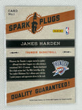 2012-13 Hoops James Harden #1 Spark Plugs Oklahoma City Thunder