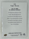 2023 Upperdeck Portfolio Wire Photos Tiger Woods #111