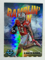 2022 Bowman Chrome University Football Ramblin Man #RM-8 Jaxon Smith-Njigba Ohio State Buckeyes