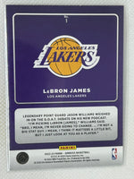 2022-23 Panini Donruss Production Line Gold Press Proof #1 LeBron James Los Angeles Lakers