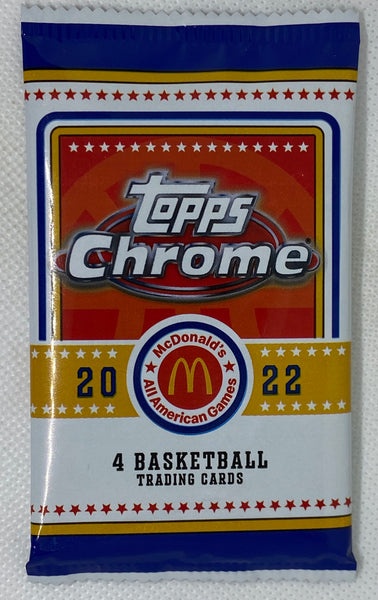 2022 Topps Chrome McDonald's All American Basketball Hobby Pack Sealed